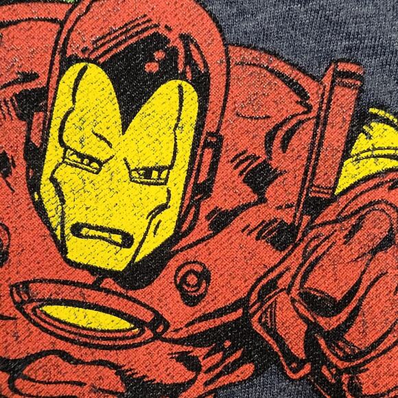 Marvel Superheroes Shirt Medium 20x26 Gray Spider-Man Comics - Picture 9 of 11